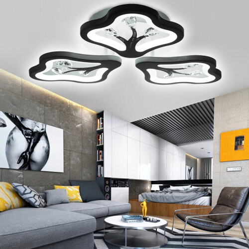 (Warm White) 360LED 4000LM Post-Modern Ceiling Lamp Bedroom LED Chandeliers+Remote Control 2