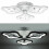 (Warm White) 360LED 4000LM Post-Modern Ceiling Lamp Bedroom LED Chandeliers+Remote Control 10