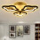 (Warm White) 360LED 4000LM Post-Modern Ceiling Lamp Bedroom LED Chandeliers+Remote Control 6