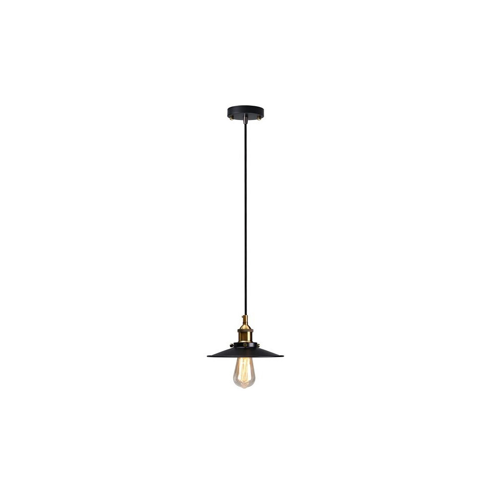 (Black) Vintage E27 Ceiling Metal Edison Pendant Lighting Chandelier Lamp