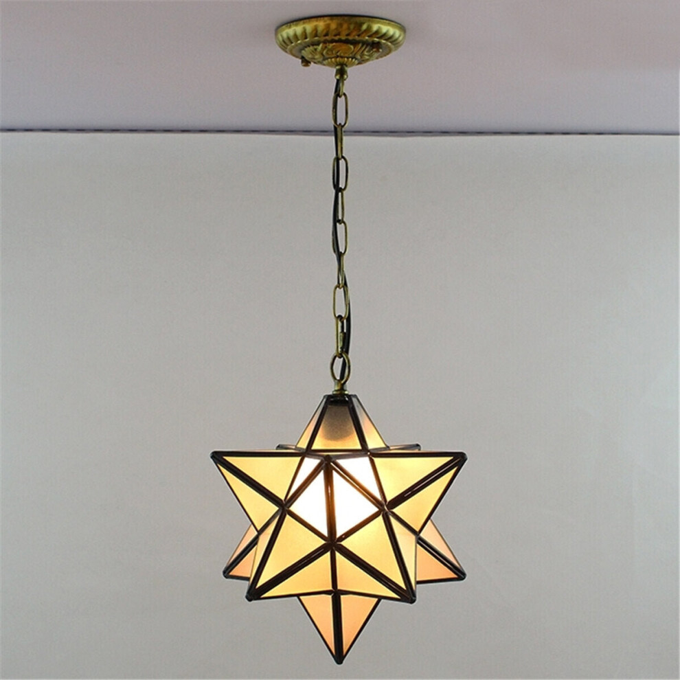 (Scrub) Star Glass Pendant Light Chandelier Light Modern Ceiling Lamp Fixture Decor