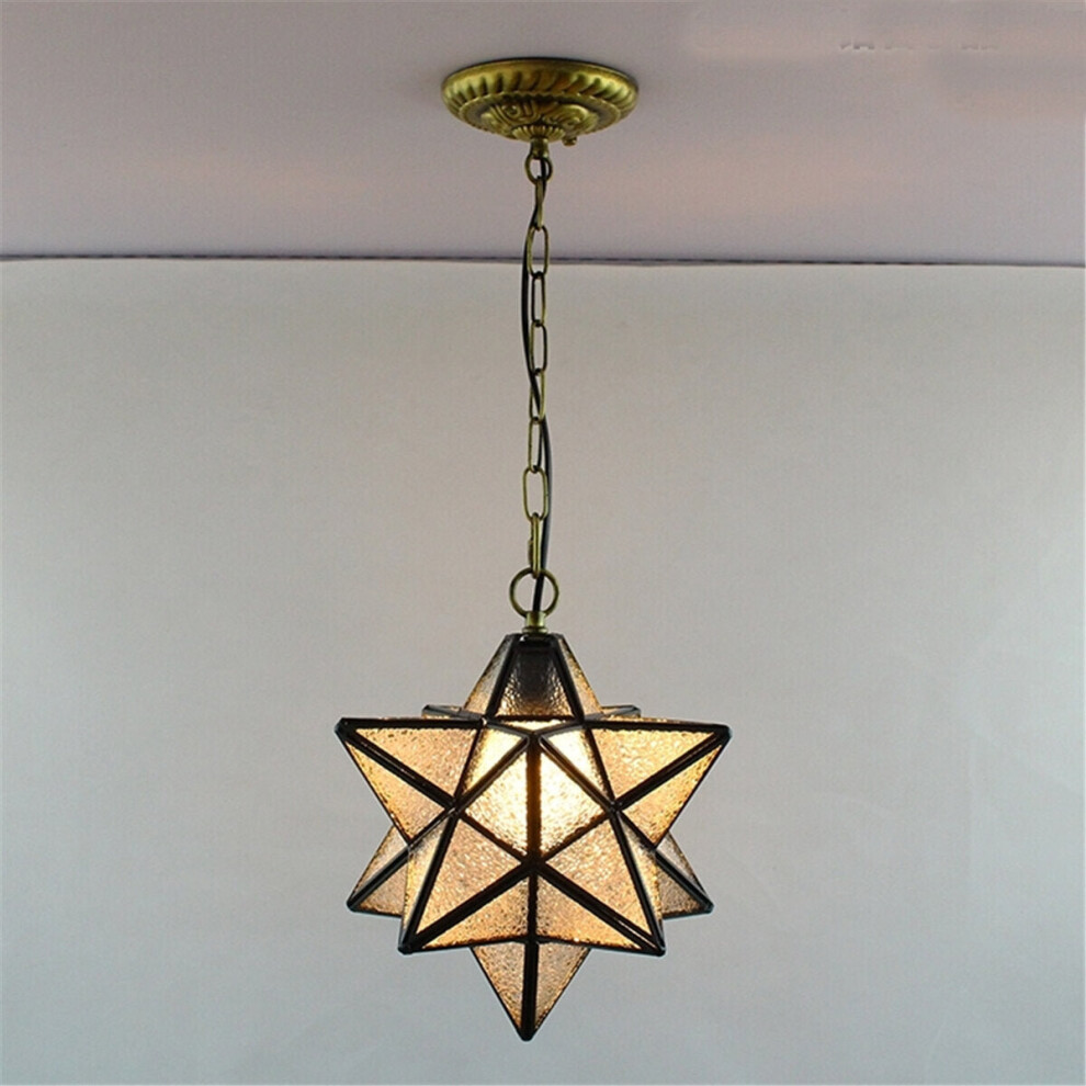 (Crystal) Star Glass Pendant Light Chandelier Light Modern Ceiling Lamp Fixture Decor