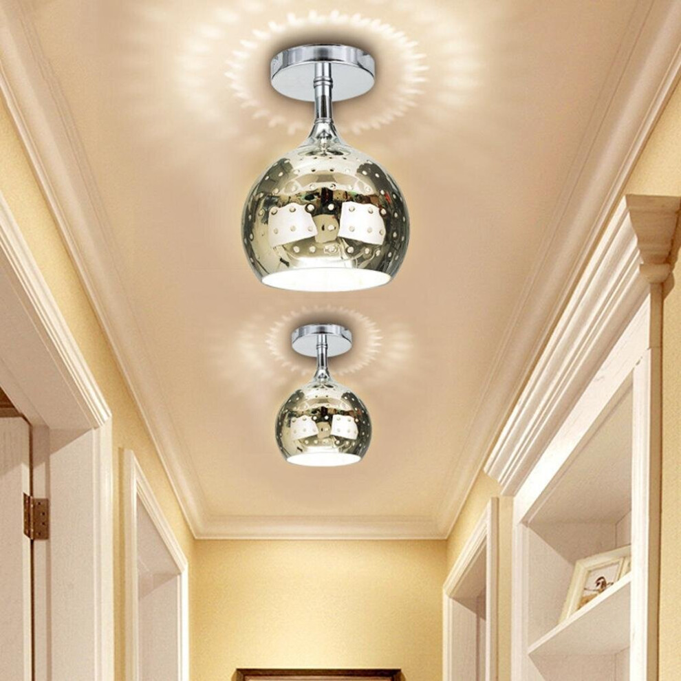 Glass Mirror Ball Ceiling Pendant Light Modern Chandelier Lamp 110V-240V