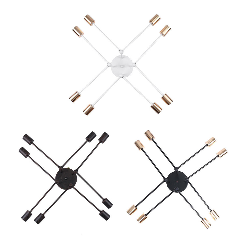 (Black) Modern Pendant Lamp Ceiling Light Chandelier Vintage 8 Heads Sockets Holder-image-OPC-PCJQS9H-NEW