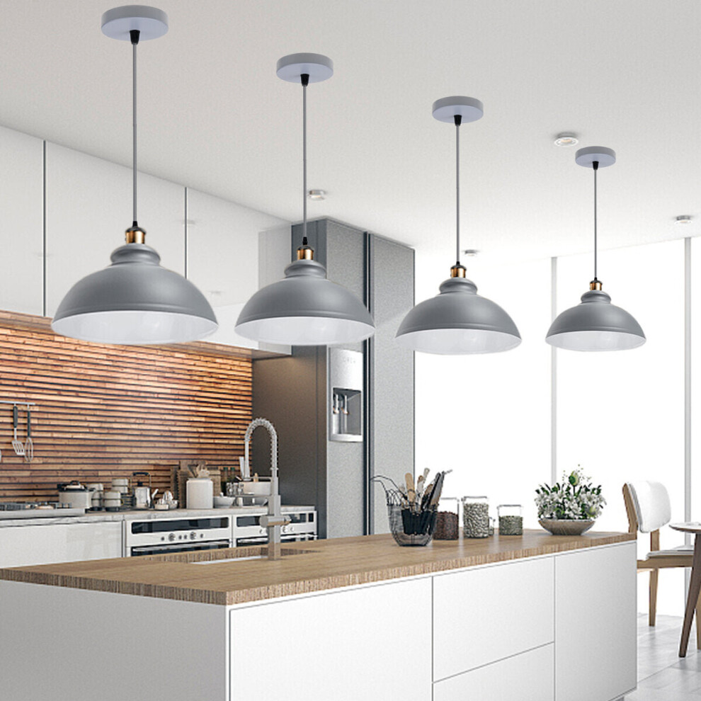 Metal Pendant Lampshade Ceiling Light Shade Modern Industrial Kitchen Bar Table Chandelier