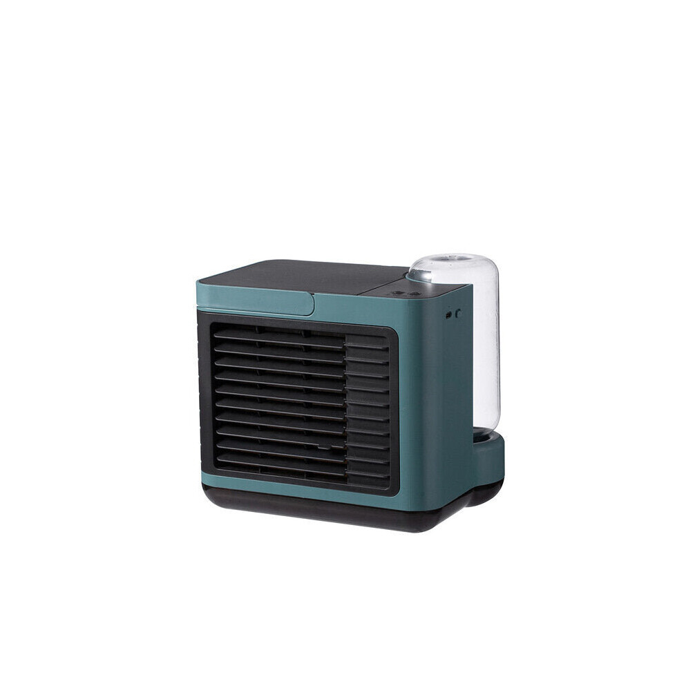 (Green) USB Charging Negative Ion Air Conditioning Fan Desktop Air Cooler Small Mini Water Cooling Fan