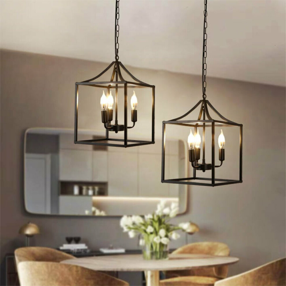 3 Heads E12 Pendant Light Ceiling Lamp Hallway Bedroom Home Bar Fixture Decor