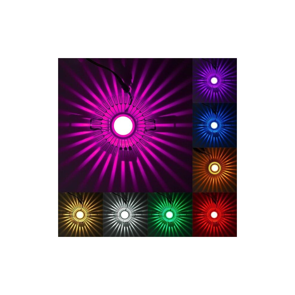 (Multi-Color Automatic Change) 3W LED Aluminum Ceiling Light Fixture Corridor Balcony Pendant Lamp Lighting Chandelier