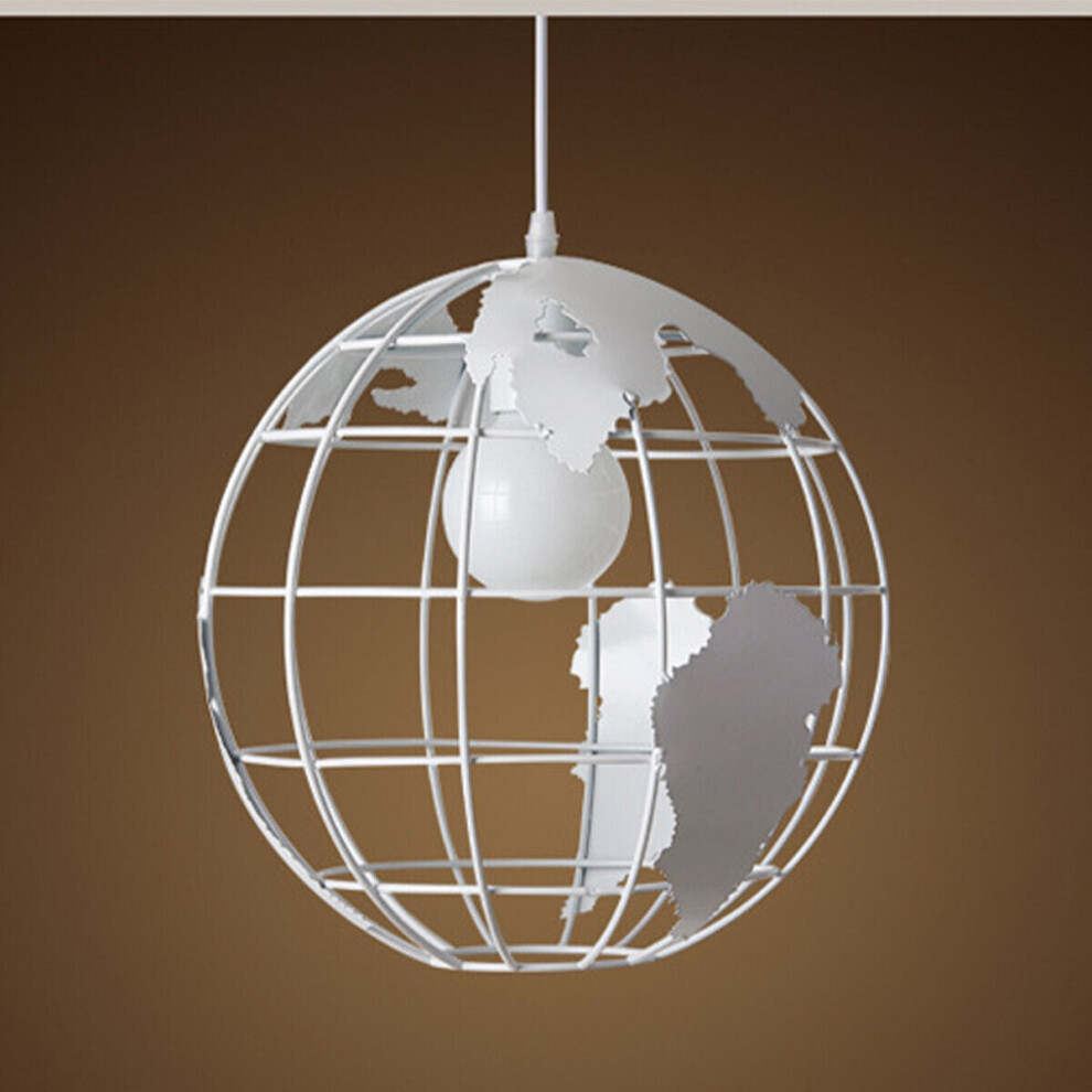 (White) Globe Chandelier Modern Creative For Restaurant Bar Table Cafe Tea Shop Light