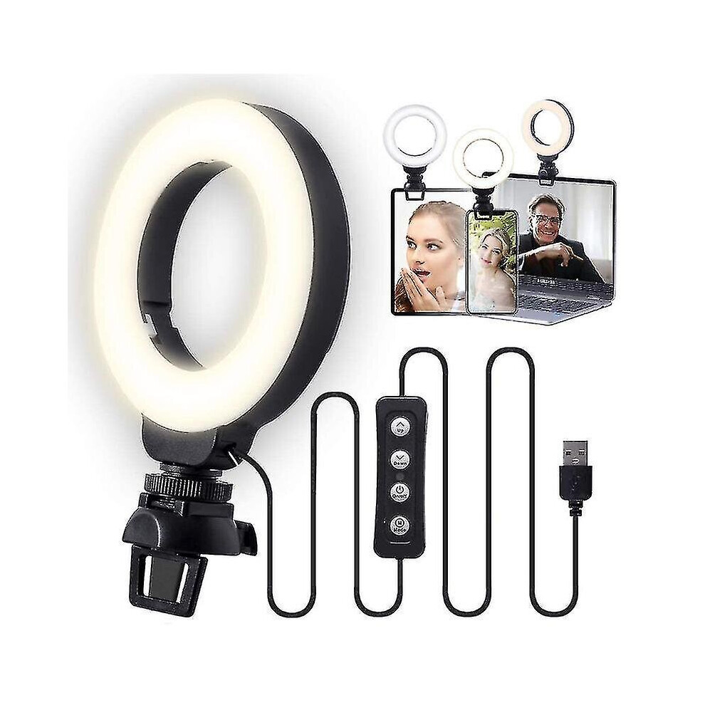 Video Conference Ing Kit, Computer Ring For Monitor Clip On, Dimmable Light