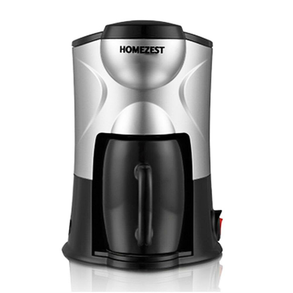 (Black) Portable Home Automatic Coffee Maker with Ceramic Cup 220V Coffee Machine