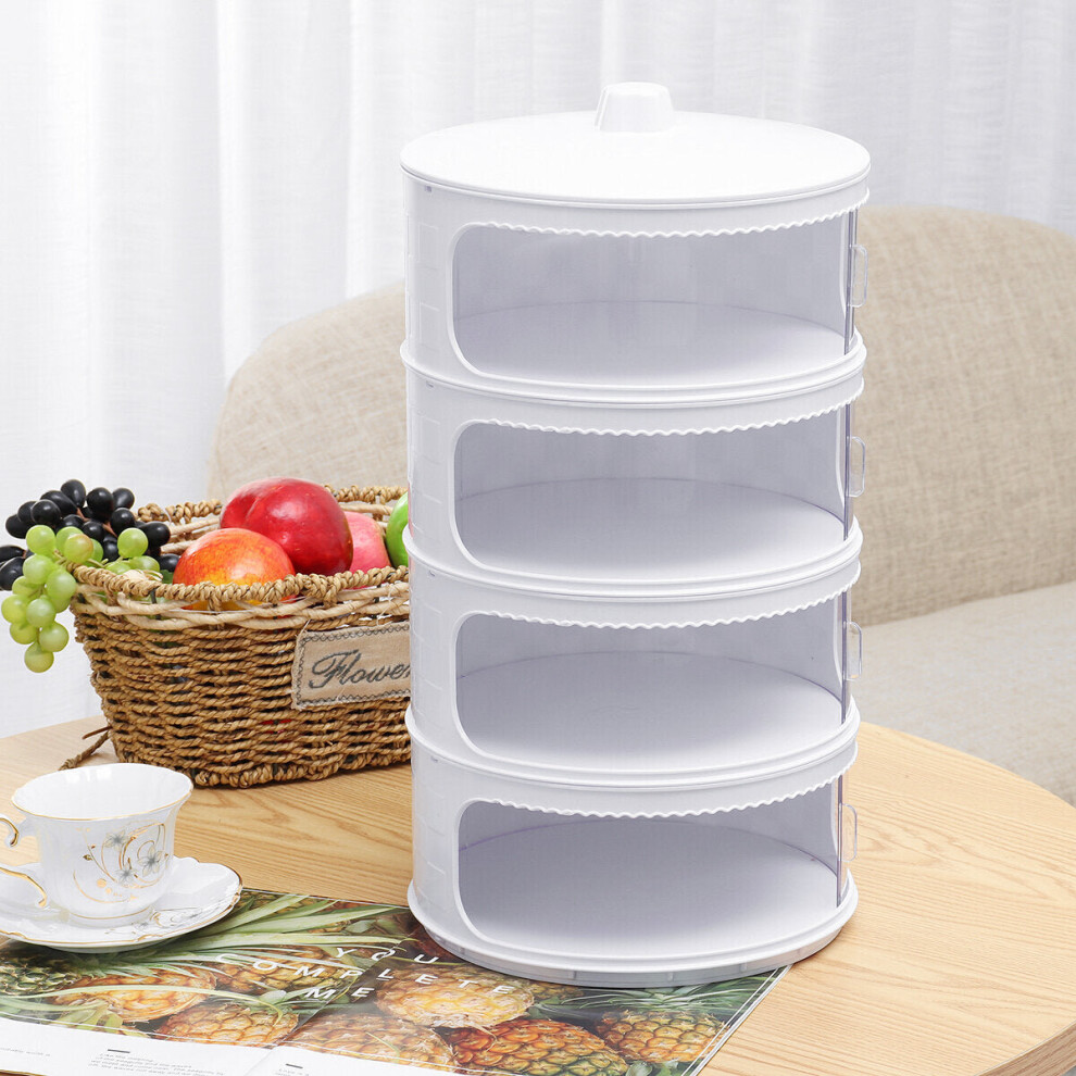 (5 Layers) Multi-Layer Dish Cover Insulation Dust Proof Kitchen Meal Food Transparent Cover