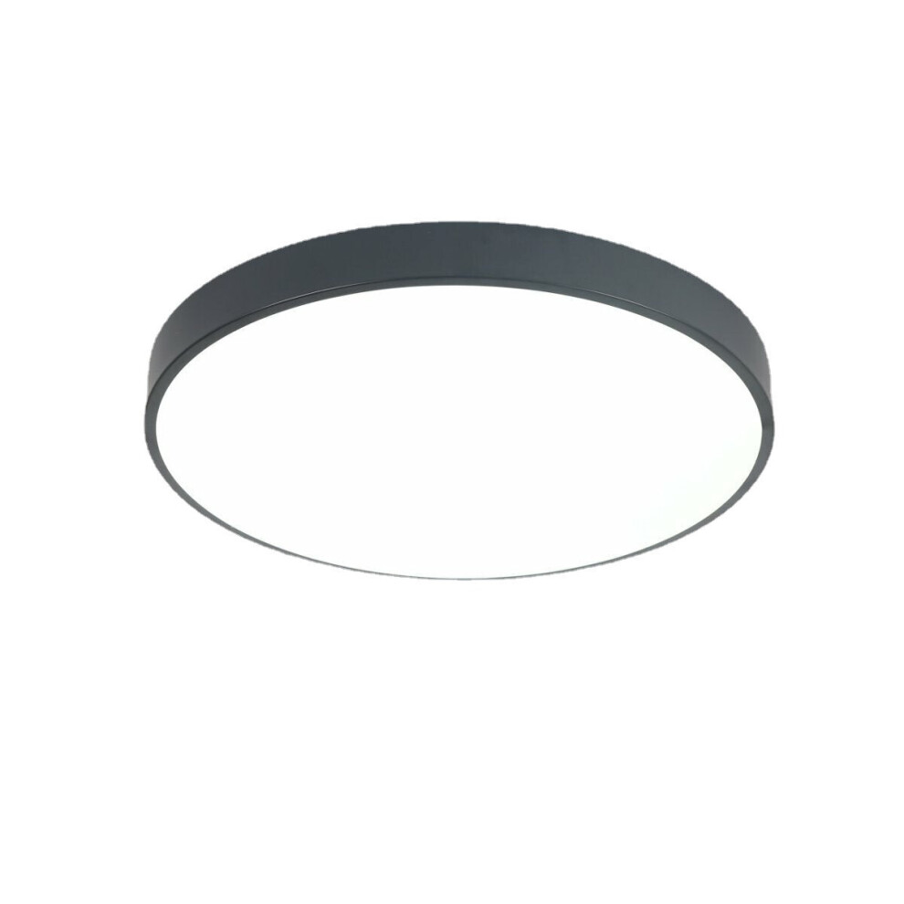 (Black, 36W) LED Ceiling Light Ultra Thin Flush Mount Kitchen Round Home Fixture