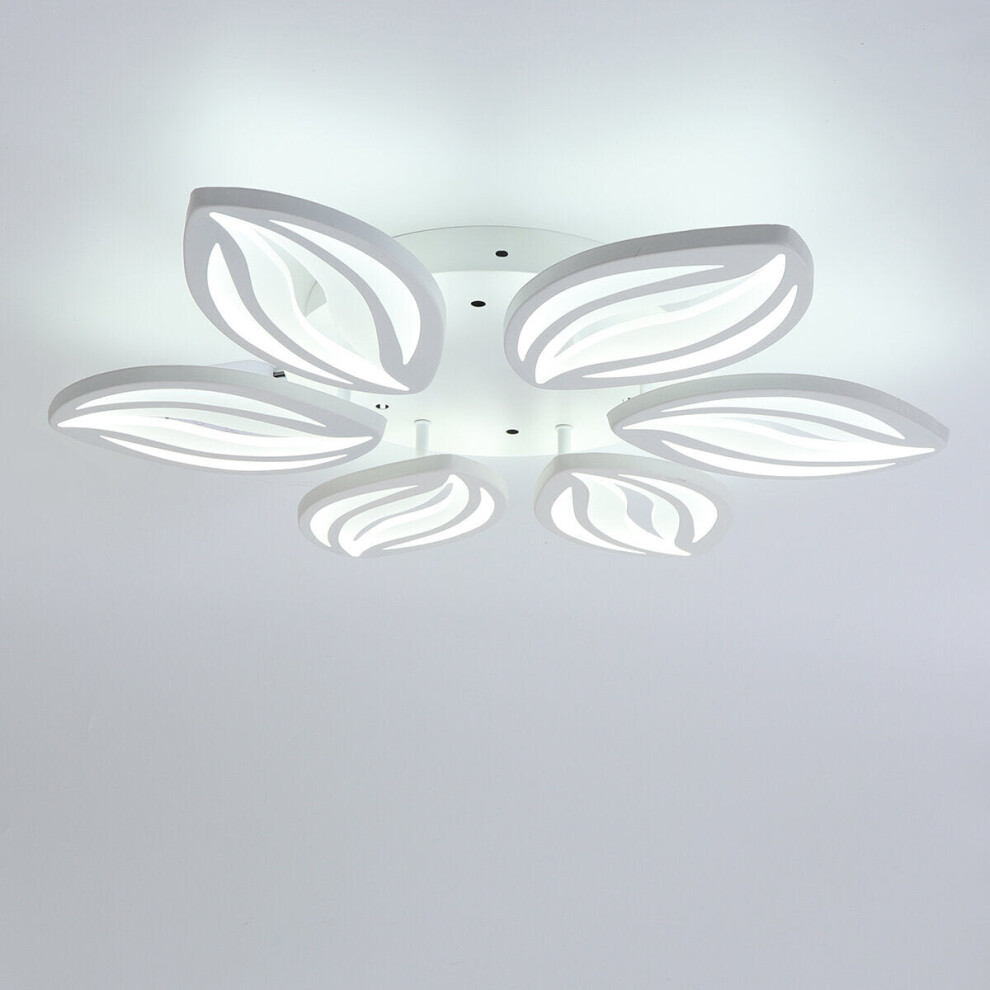 (Cool White) AC110-220V 7200LM 660LED Acrylic Ceiling Lamp Remote Control Bedroom Living Room