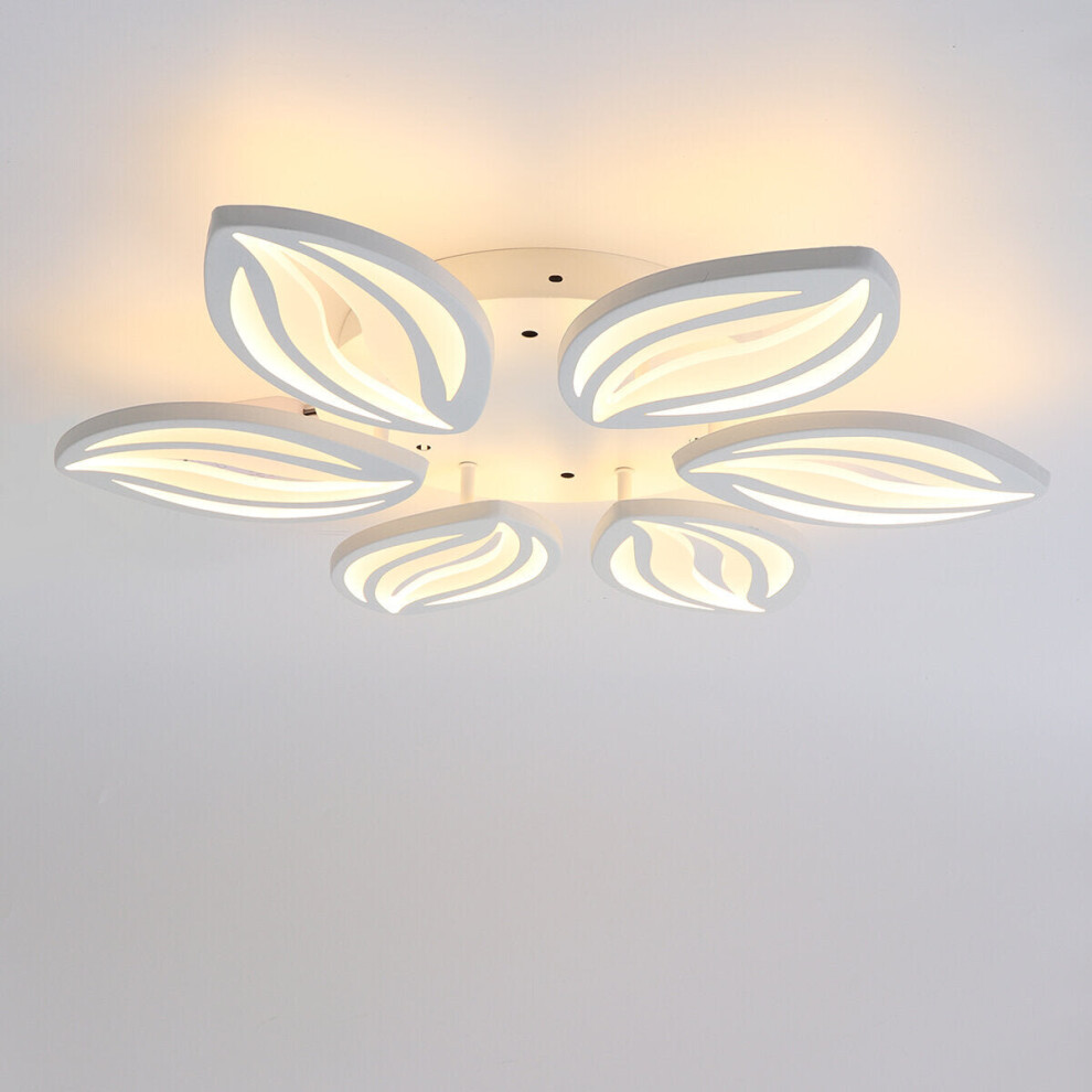 (Warm White) AC110-220V 7200LM 660LED Acrylic Ceiling Lamp Remote Control Bedroom Living Room