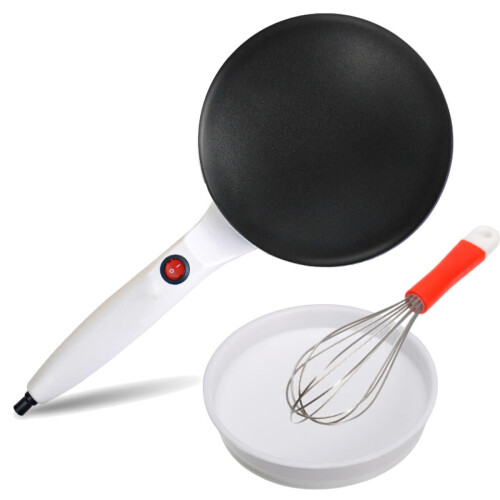 600W Electric Pancake Crepe Waffle Maker Machine Baking Tray Egg Beater Home Kitchen Tool 1