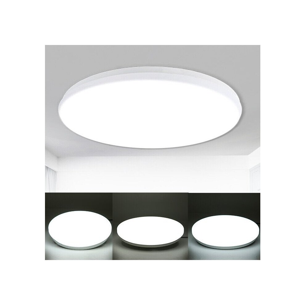 (12W) 220V 12/18/24W Voice Control Led Ceiling Light Ultra Thin Flush Mount Kitchen Round