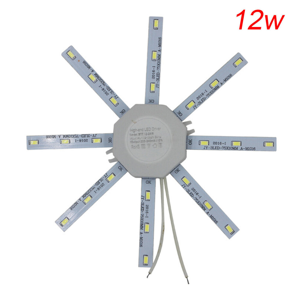 (12W, Warm Light) LED Ceiling Lamp Octopus Indoor Light Board Energy Saving 220V 12W 16W 20W