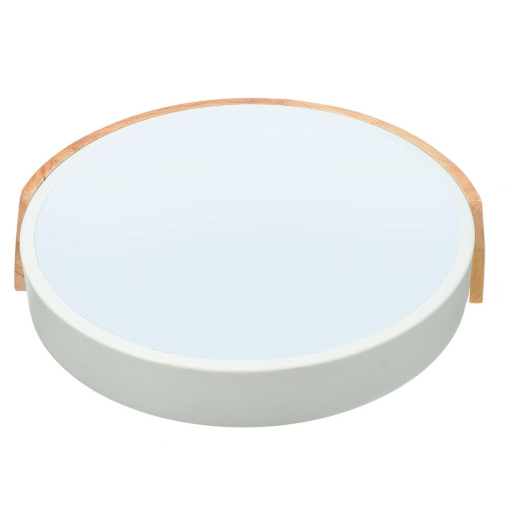 (White) 18W Ultra-thin Ceiling Light Colorful Round Acrylic LED Wood Room Ceiling Lamp