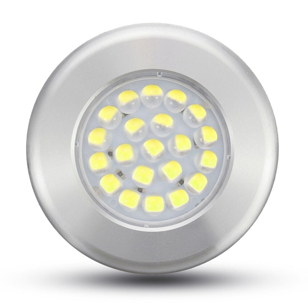 (Warm White) 12V 21 LED Spot Light Ceiling Lamp For Caravan Camper Van Motorhome Boat