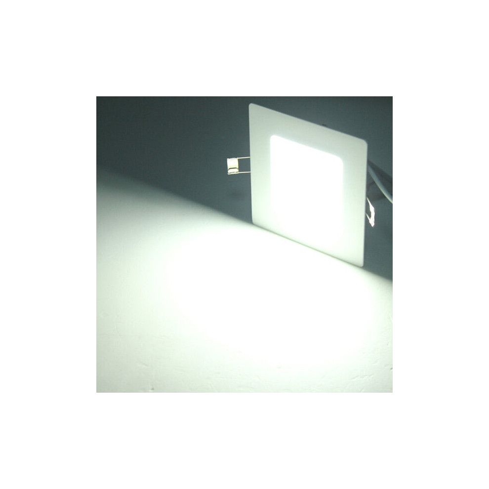 (White) 8W Square Ceiling Panel White/Warm White LED Lighting AC 85~265V