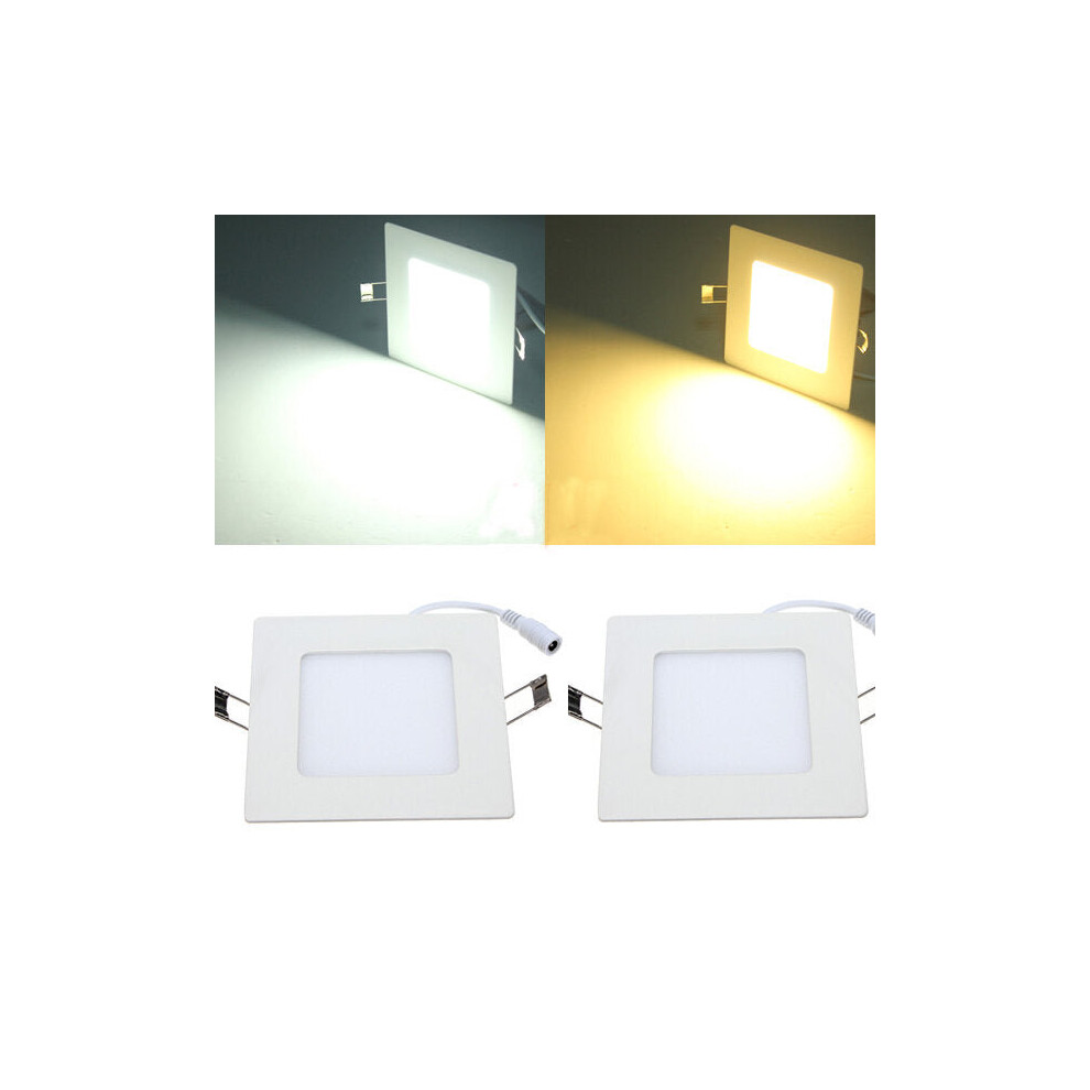 (Cool White) 8W Square Ceiling Panel White/Warm White LED Lighting AC 85~265V