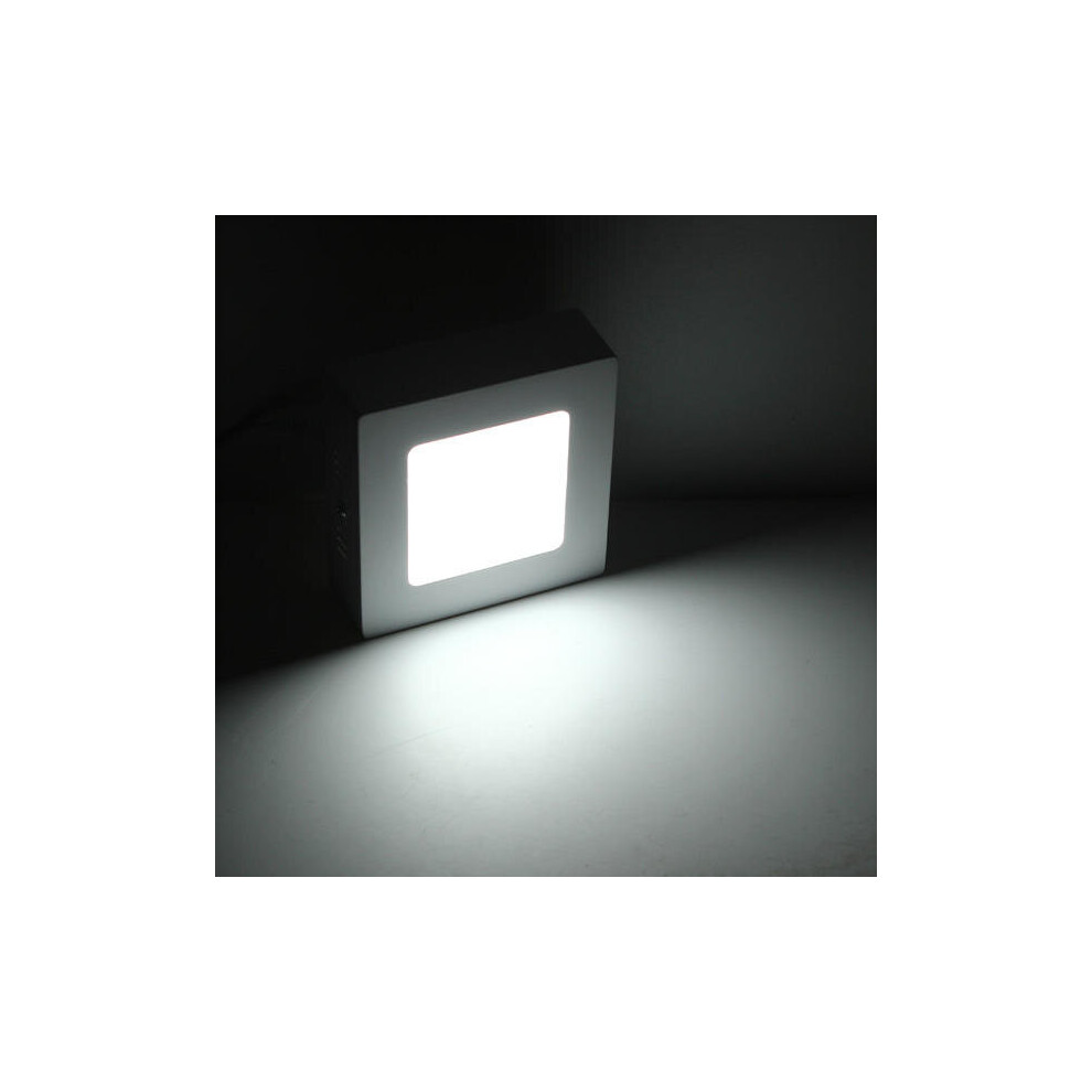 (White) 9W Square LED Panel Wall Ceiling Down Lights Mount Lamp AC 85-265V