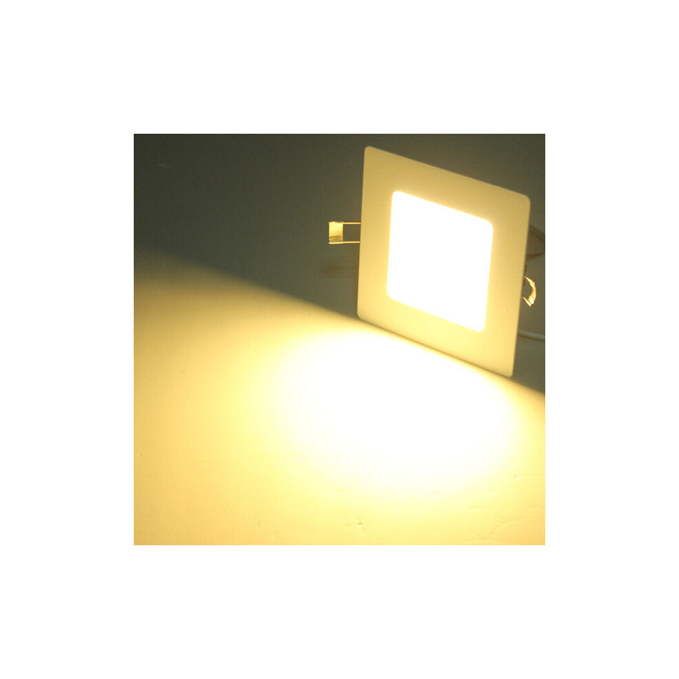 (Warm White) 8W Square Ceiling Panel White/Warm White LED Lighting AC 85~265V