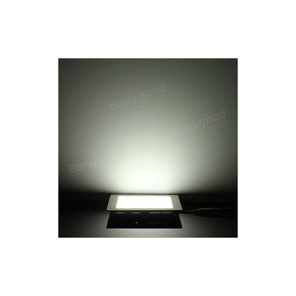 (White) Dimmable 15W Square Ultra Thin Ceiling Energy-Saving LED Panel Light