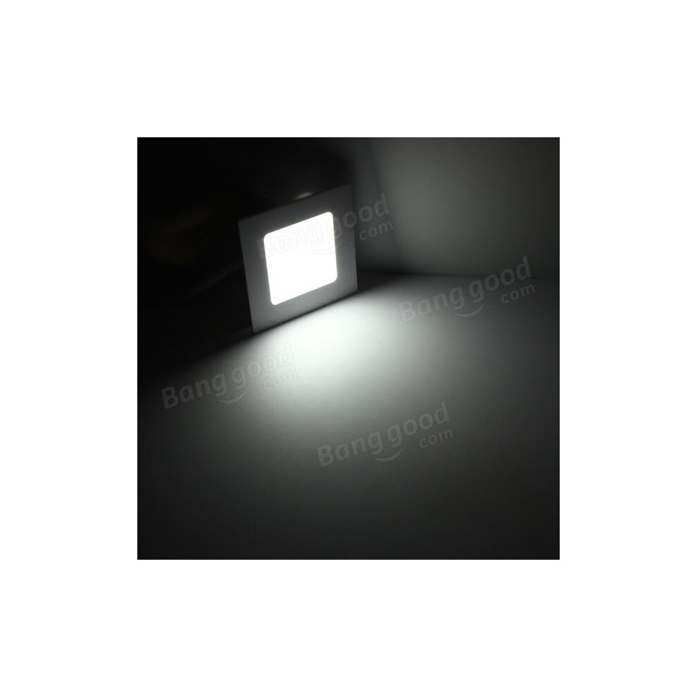 (Cool White) Dimmable 6W Square Ultra Thin Ceiling Energy-Saving LED Panel Light