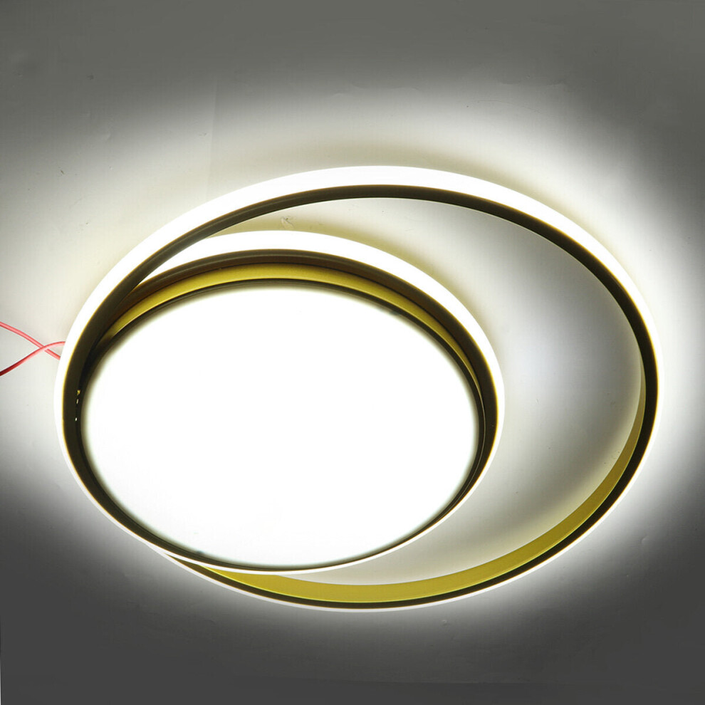 (White Light) 38W 45*5CM AC175-265V LED Ceiling Light Fixture Gold Ring Modern Home Living Room Decor