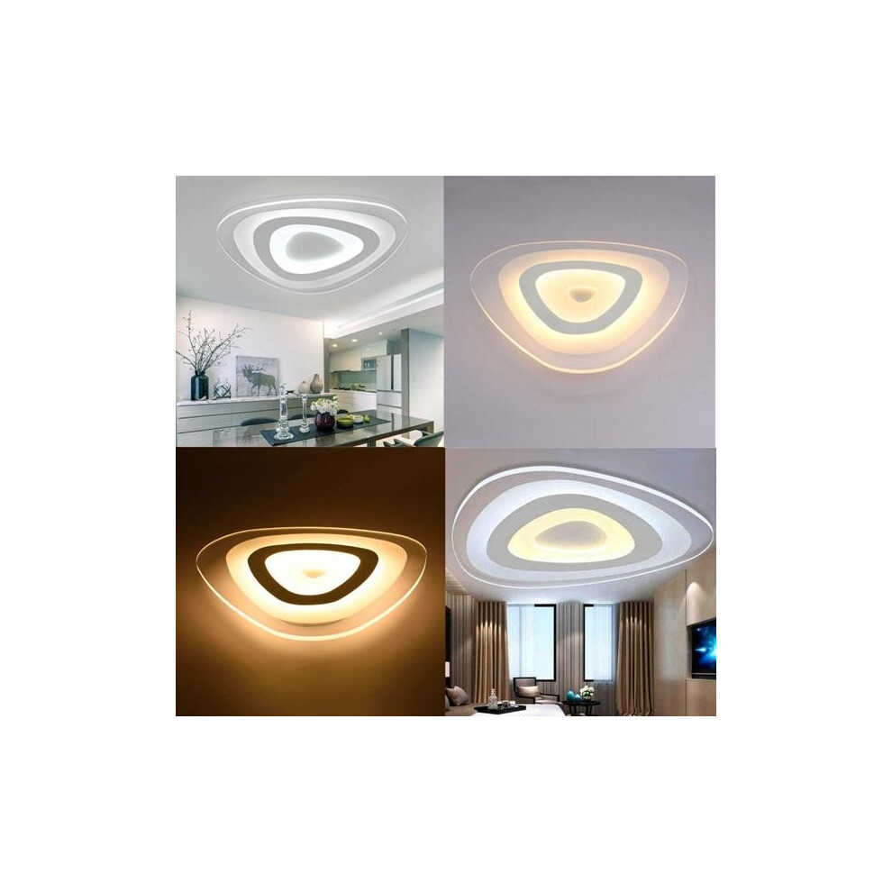 (3 Color Adjustable) 35W Modern Ultrathin LED Flush Mount Ceiling Light 3 Color Adjustable for Living Room Home