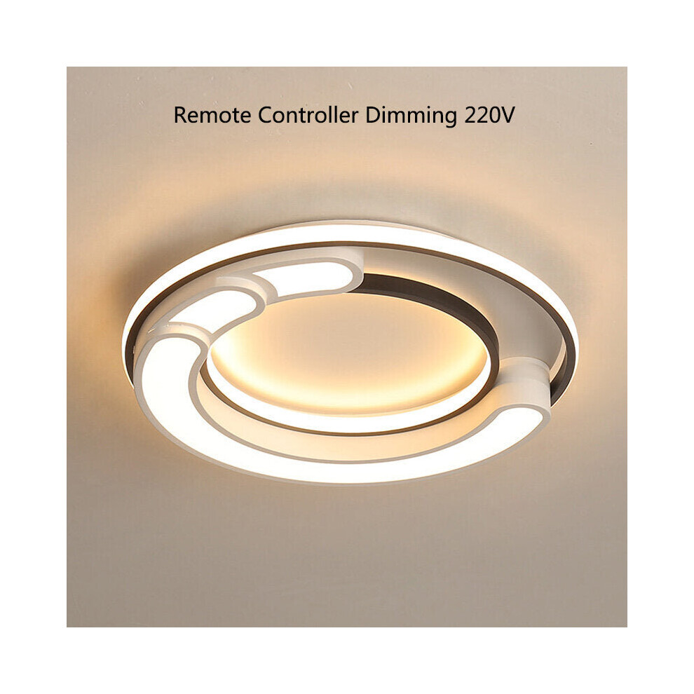 (Remote Controller Dimming 220V) 32W Modern LED Ceiling Light Geometric Round Living Bedroom Ceiling Lighting