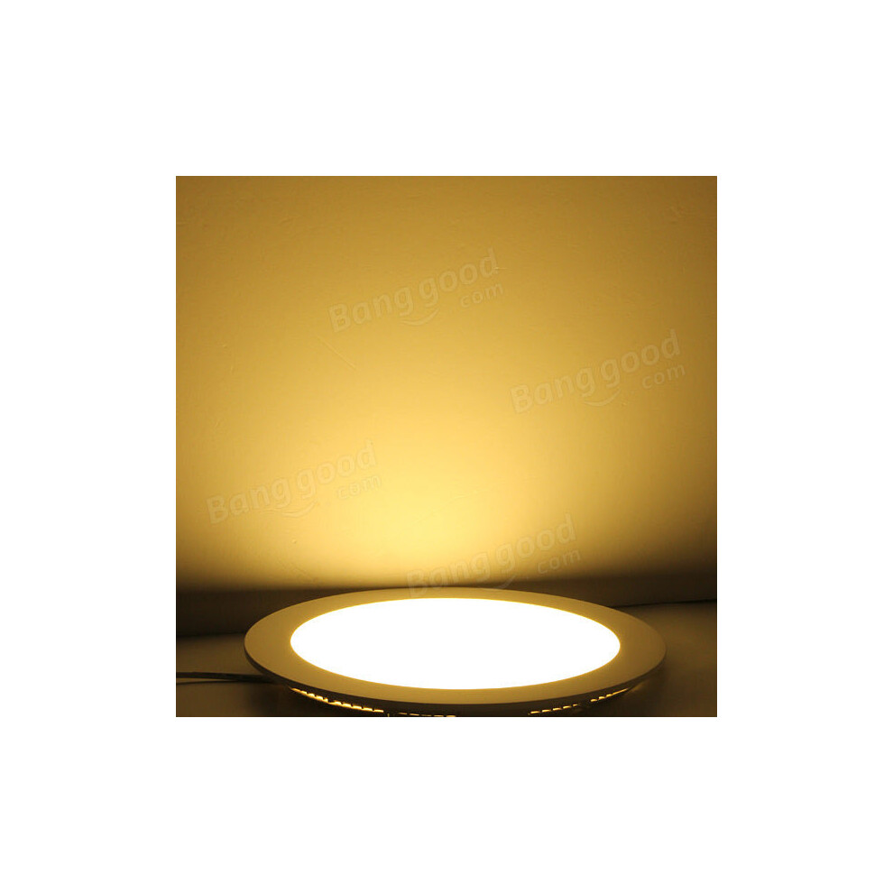 (Warm White) 18W Round Ceiling Ultra Thin Panel LED Lamp Down Light Light 85-265V