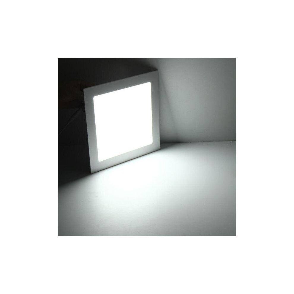 (White) 18W Square Dimmable Ultra Thin Ceiling Energy-Saving LED Panel Light