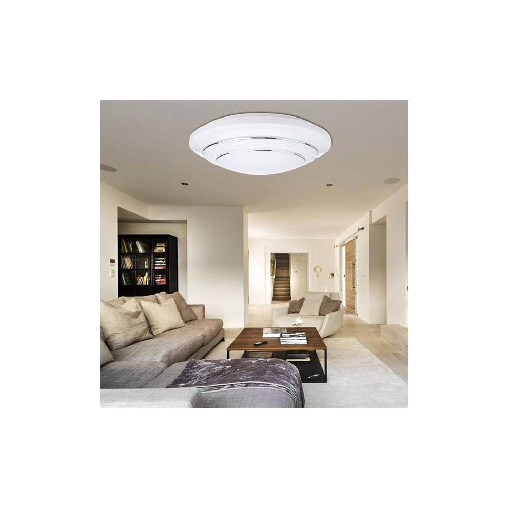 24W 1900lm LED Ceiling Light Surface Mount Round Panel Lamp Bedroom Living Room 85-265V