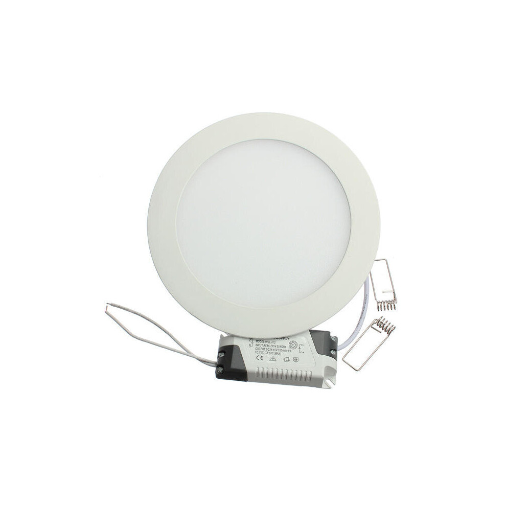 (Cool White) 12W Round Ceiling Ultra Thin Panel LED Lamp Down Light Light 85-265V