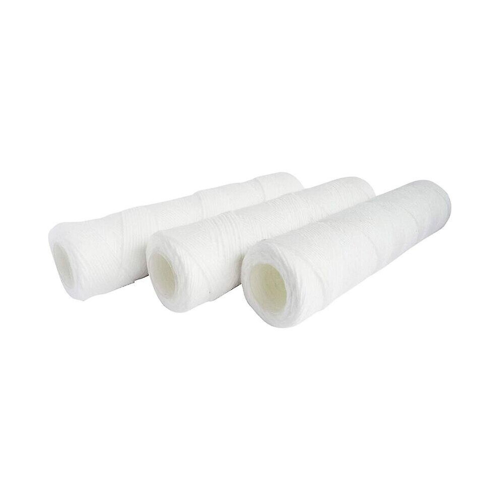 3 Pack Universal Standard Size Water Filter Cartridges For Sediment Filtration Down To 25 Micron