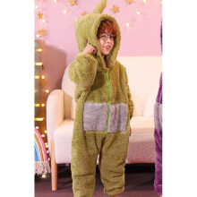 (105cm-120cm, Dipsy) Anime Teletubbies Costume Kids Christmas Pajamas Pyjamas Sleepwear Jumpsuit