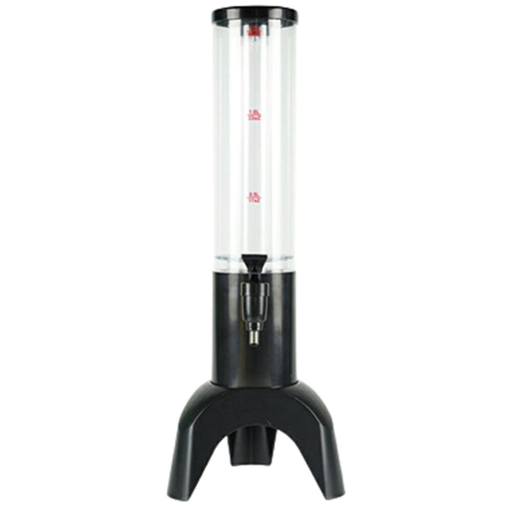 1.5l Beer Dispenser Tower Easy Clean Integrated Tap With Ice Tube Clear Beverage Tower Dispenser-bl