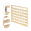 2pack 54 Spools Wooden Thread Holder,thread Racks,wall Mount Thread Storage Organizer For Sewing,braiding And Embroidery 4