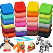 Air Dry Clay - Magic Clay 24 Colors, Modeling Clay For Kids With Tools, Soft