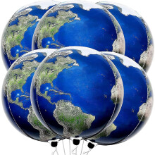 22 Inch Globe Balloons 6pcs,travel Theme Party Decorations Map Balloon
