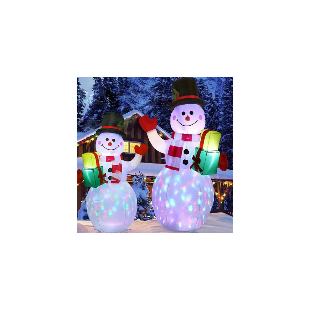 Christmas Inflatable LED Light Snowman Outdoor Garden Yard Xmas Decor