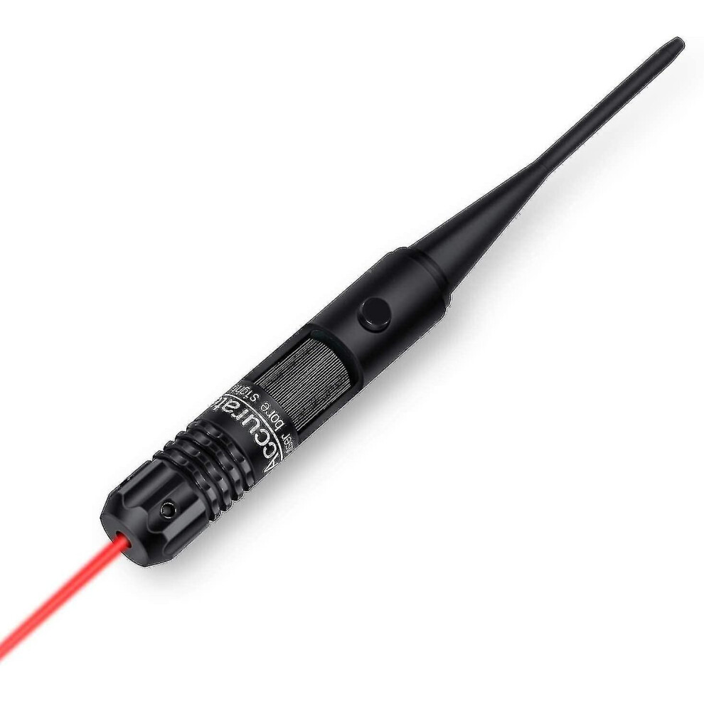 Bore Sight Kit With Button Switch For 0.177 To 0.54 Caliber Rifles Handgun Laser Bore Sight Red
