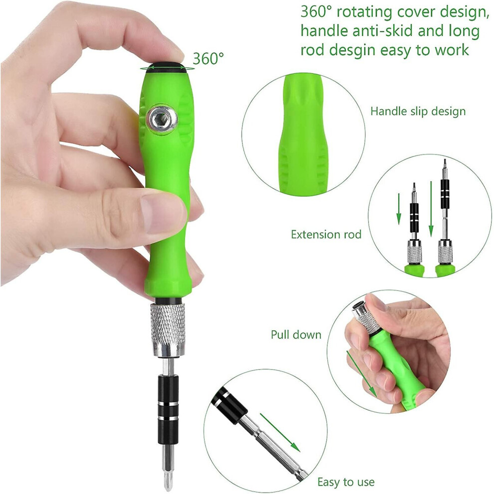 32-In-1 Small Screwdriver Set, Mini Precision Professional Electronics Repair Tool Kit With 30 Bits Magnetic Driver Kit, Small Screwdriver Sets For Ph 9172662260090