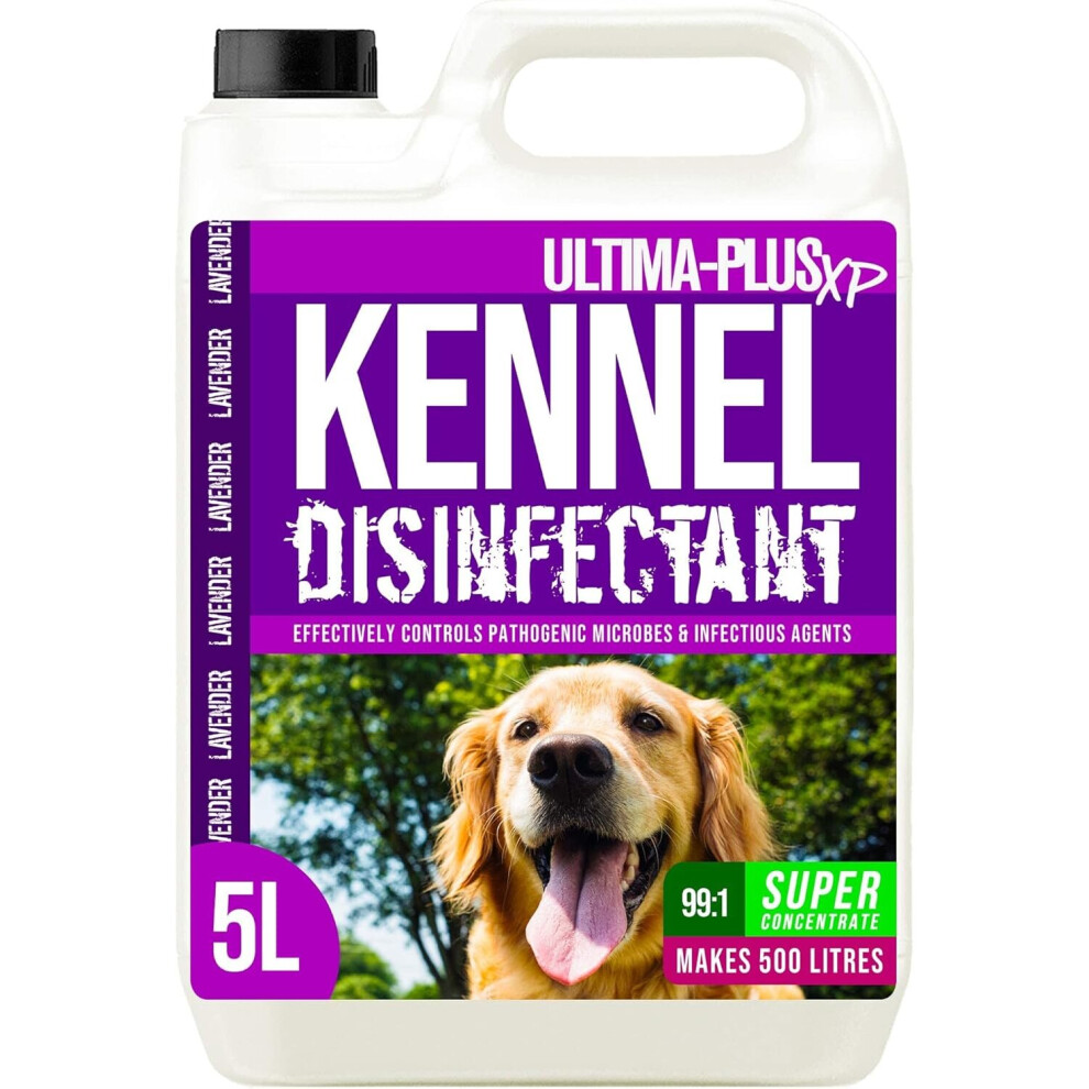 Ultima-Plus Xp Store Ultima-Plus Xp Kennel Kleen Disinfectant Cleaner Sanitiser Deodoriser Concentrated Use In Kennels Catteries Hatches And More Fragrance 5 L Lavender
