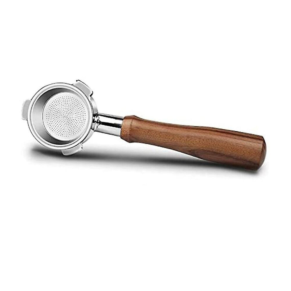 Bottomless Portafilter 51mm For Ec680/ec685 Coffee Machine Filter 51mm, Three Ear Wooden Handle