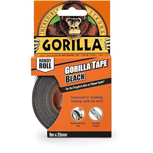 Gorilla Gorilla Tape Handy Roll Black 9m