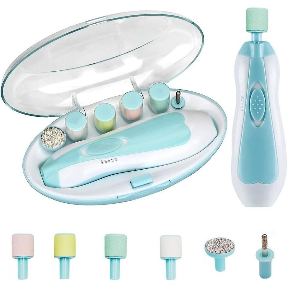 Baby Nail Clipper Baby Nail File - Upgrade Safe Electric Baby Nail Trimmer Clippers Kit With For Newborn Infant Kids Toddler Toes Fingernails Ca Light